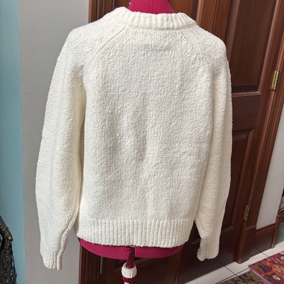 Banana republic sweater crewneck, long sleeves cotton /Merino wool Ivory NWT - Picture 8 of 12